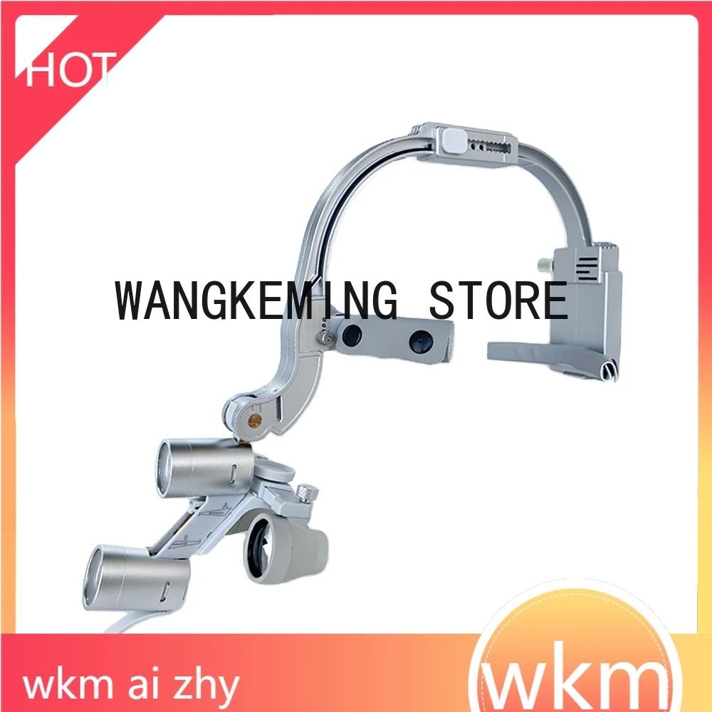 Den tal 2.5X 3.5X lupa de aumento Binocular cirugía lupa quirúrgica con faro luz LED dentista lupas médicas lámpara