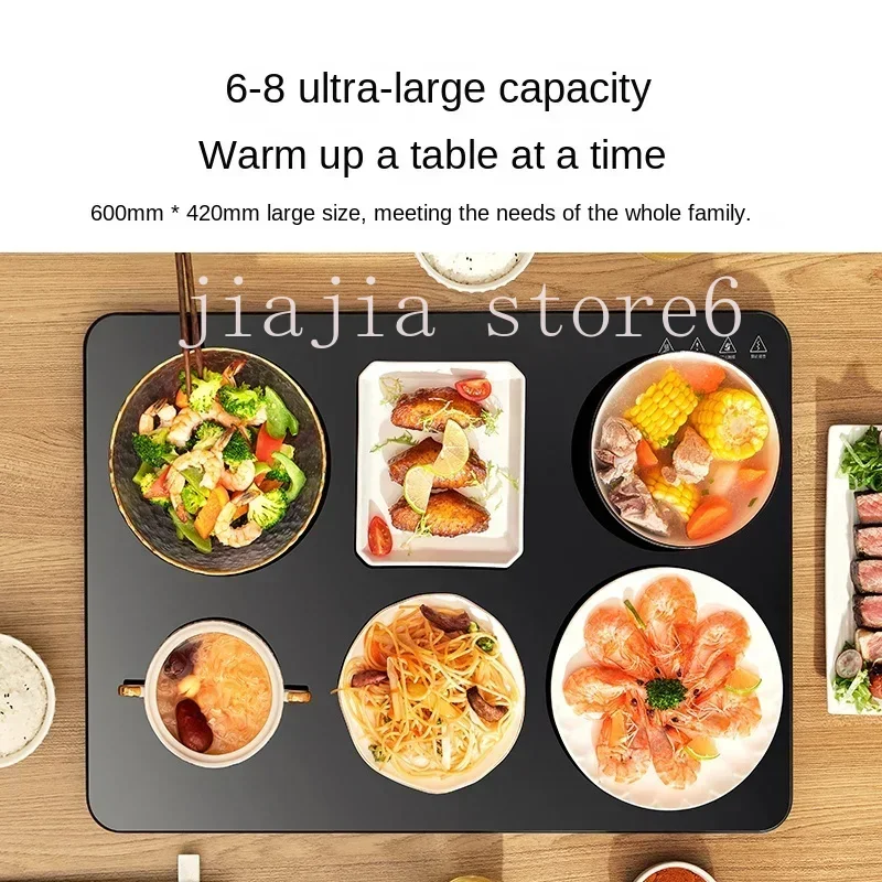 

Electric Food Warmer One Key Rapid Temperature Rise Food Insulation Board Multi-functional Warming Table Mat Dishes Warmer