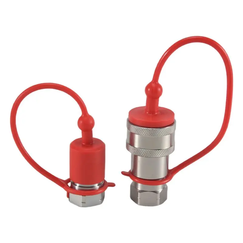 ABGG-1Set ISO7241-A NPT Hydraulic Coupling Connector 1/2Inch Quick Change Interface Metal