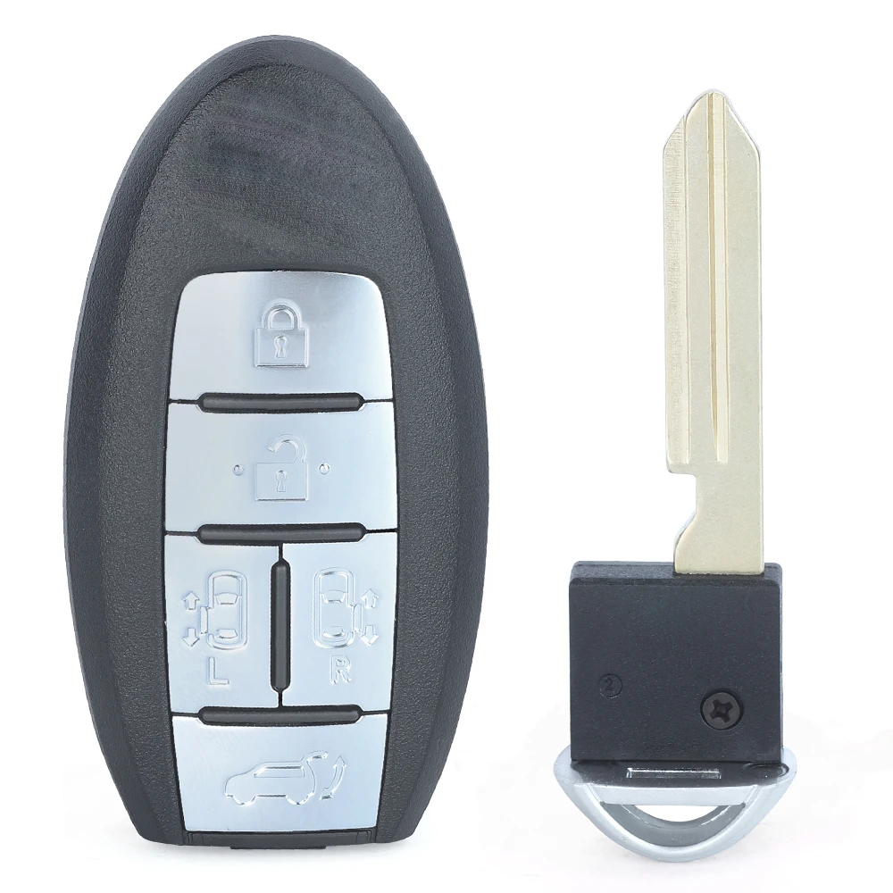 DIYKEY MODEL: TWB1J717 P/N: 285E3-1JB5A 315MHz ID46 5 Button Smart Remote Key for Nissan QUEST 2014