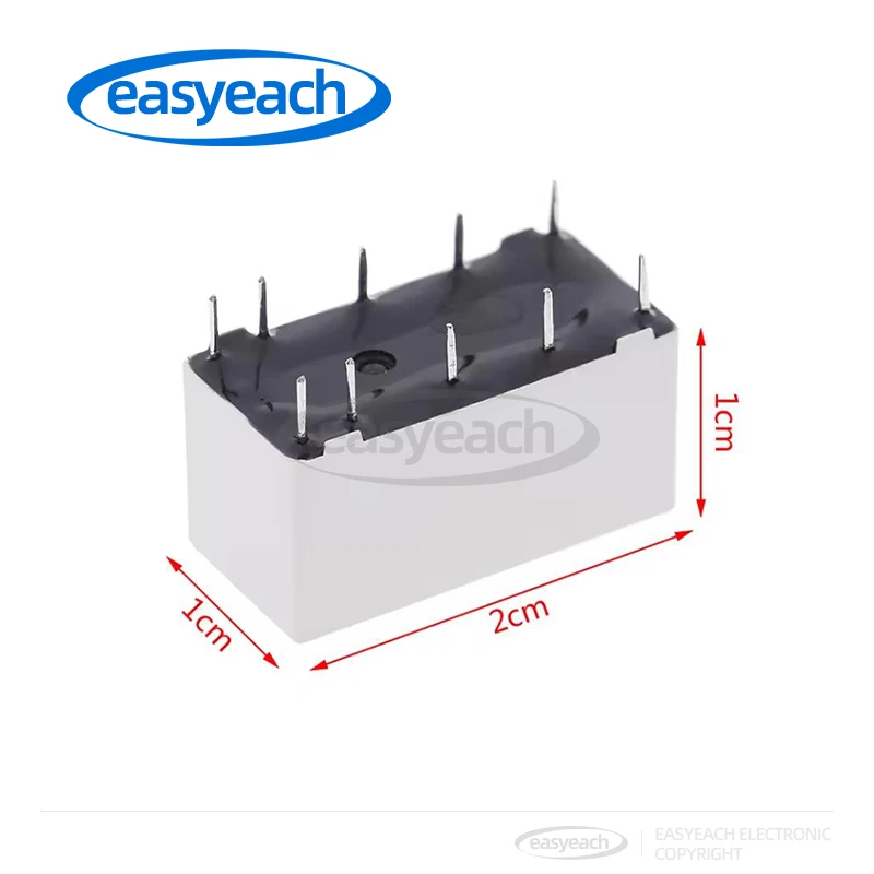 HFD2/005-S-L2-D 5V 12V 24Vcoil bistable przekaźnik zatrzaskowy DPDT 30VDC 2A 1A 125VAC