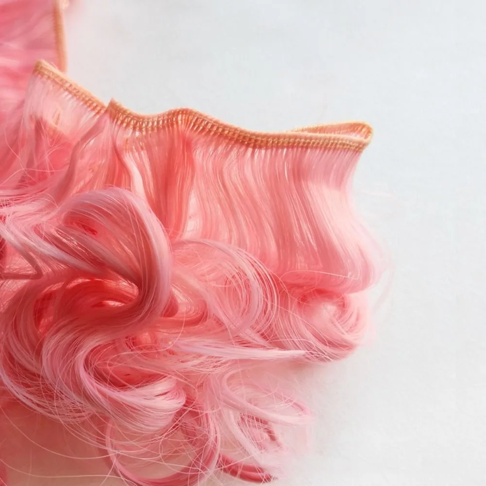 Trendy Heat-Resistant Fiber Doll Hair 15*100cm Colorful Doll Periwig Kids Gifts for 1/3 1/4 1/6 SD/BJD