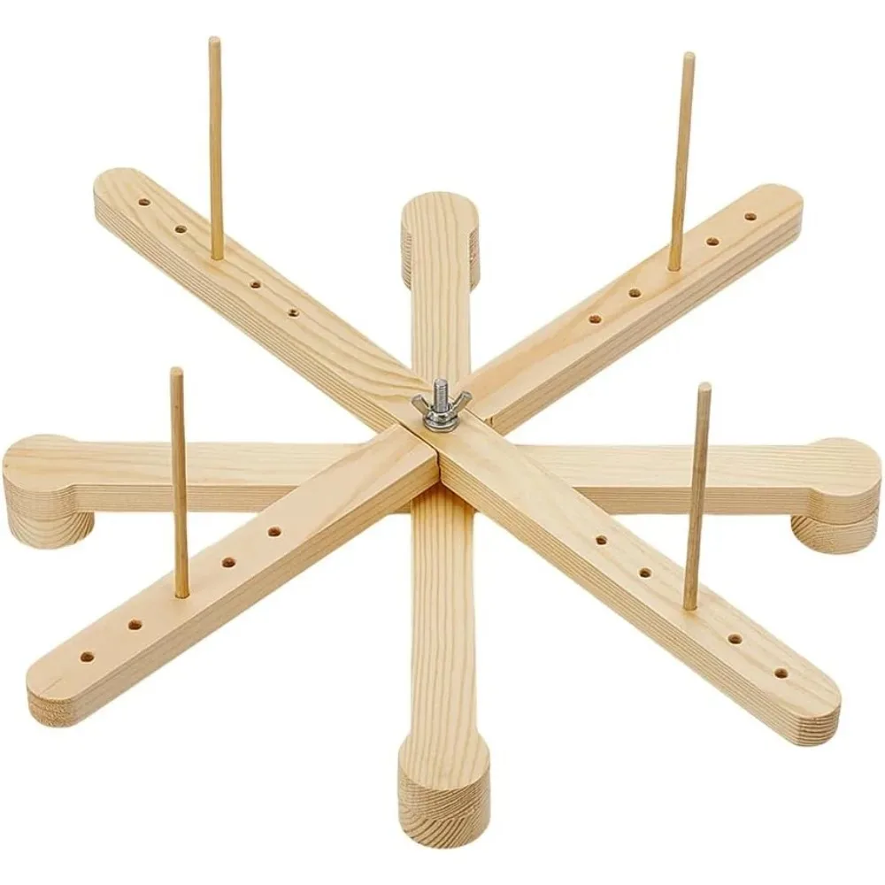 

Портативная деревянная пряжа Amish Style Swift Winder для намотки пряжи Swift Настольный набор инструментов для отделки пряжи для рукоделия