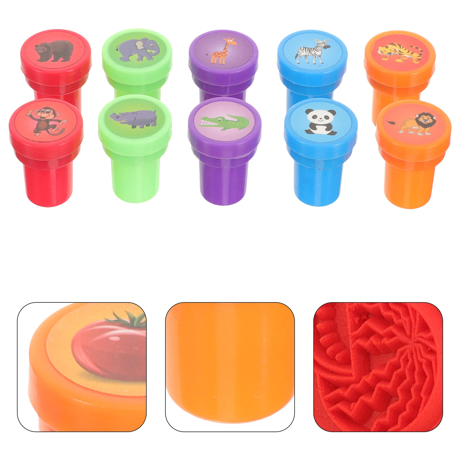 

20 Pcs Stamper Vegetables Kid Funny Stamps for Kids Die Student Animal Cute Toddler Gifts