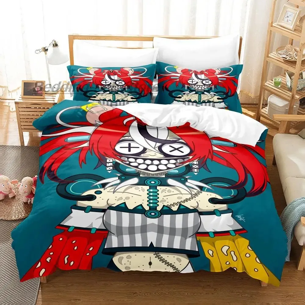 

Hakos Baelz Bedding Set Single Twin Full Queen King Size Bed Set Aldult Kid Bedroom Duvetcover Sets 3D Print Anime bed sheet set