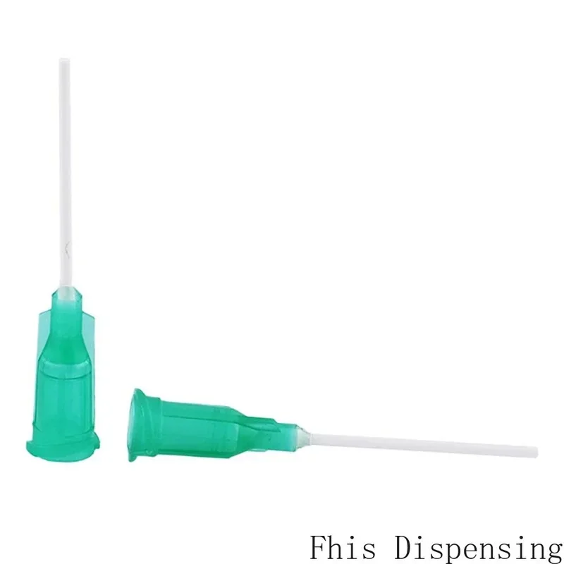 Pack Of 100กาว Dispensing เข็มความยาว25มม.1นิ้ว PP ยืดหยุ่นเข็ม18G