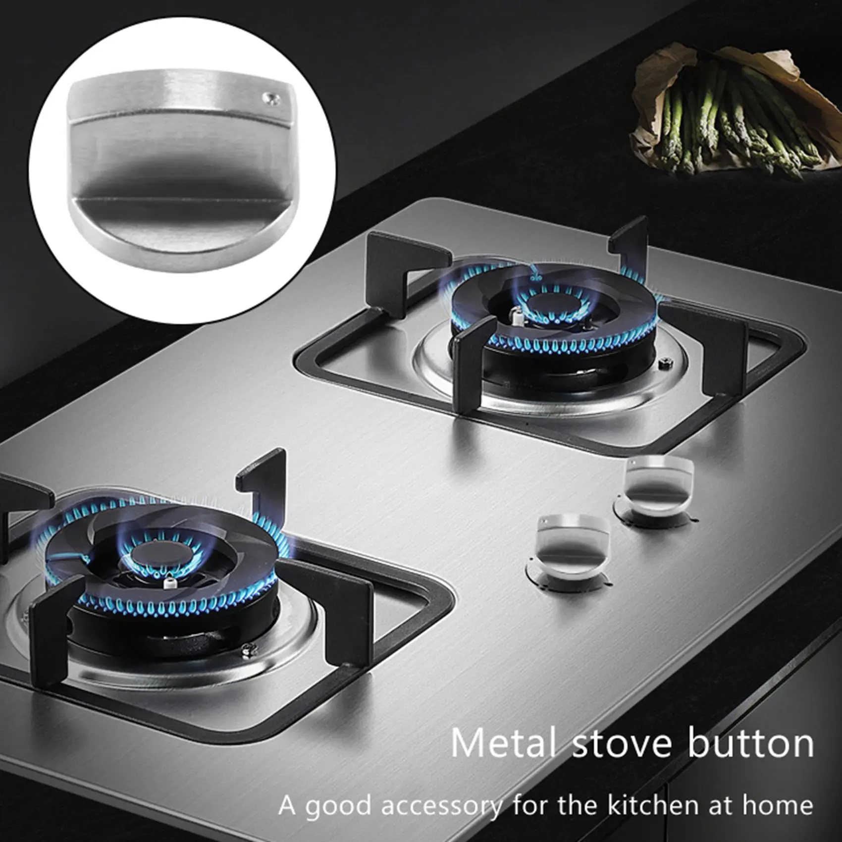 4 pieces knob stove gas cooker knobs metal gas cooker knob gas cooker control metal stove knobs for the kitchen 6mm ST