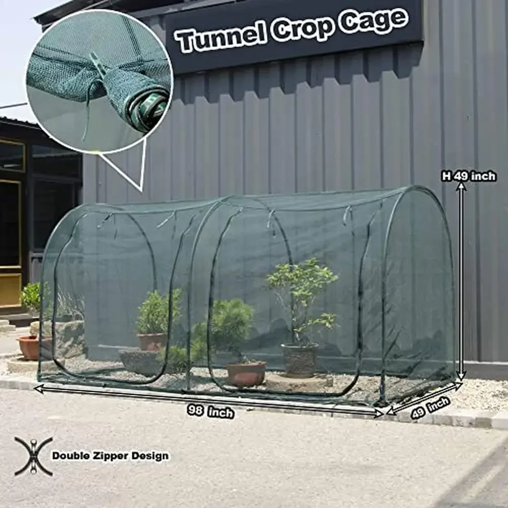 Large Crop Cage Netting Plant Cover 8.2'x4' Tall Fruit Vegetables Guard Pest Durable Gardening Net Chicken Coop Pet Cage View