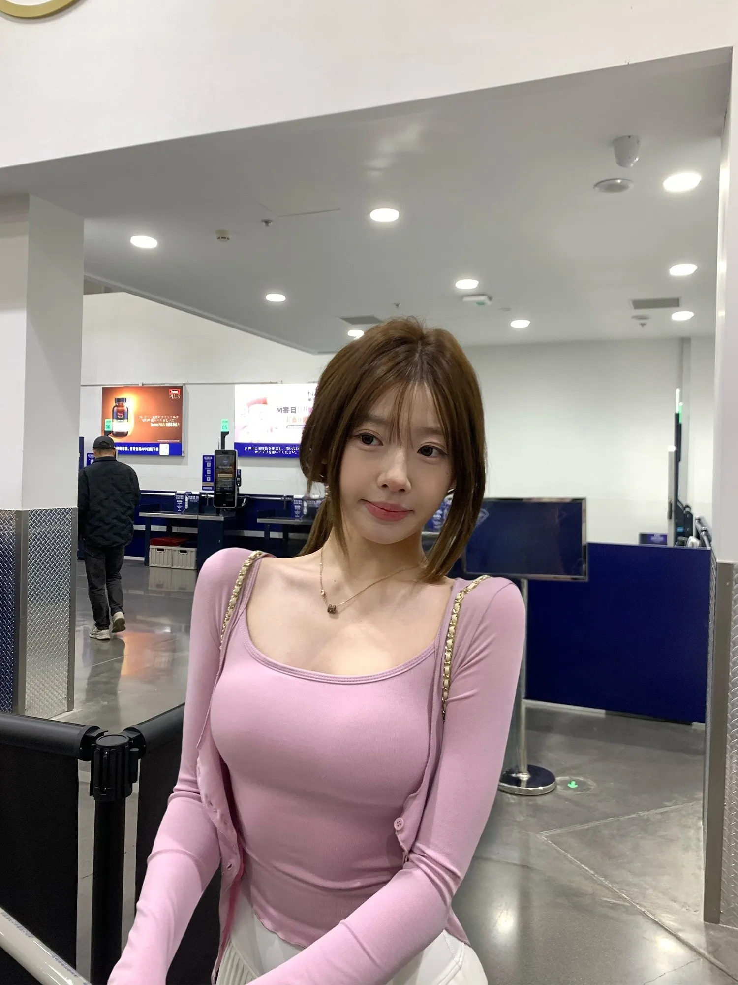 

Вязаный кардиган-жакет OKJJ для женщин, весенне-летний, с длинными рукавами, тонкий, на бретельках, розовый, дизайнерский, комплект из двух предметов, короткий, с эффектом двухслойности