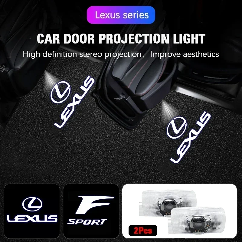 

LED Car Door Logo Welcome Light Laser Projector Lamp For Lexus LS LC RZ IS350 ES300 GS350 CT200h GX460 LX570 RX500h NX300 UX260