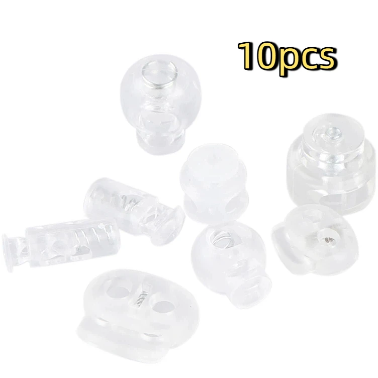 

10pcs Cord Lock Plastic Stopper Cord Ends Buckle DIY Shoelace Bag Accessories
