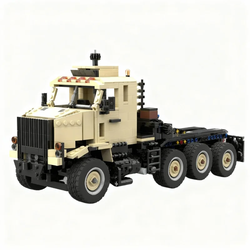 

1103PCS MOC Technology Derry Longhorn Oshkosh M1070 Het Model DIY Creative Assembly Building Blocks Display Birthday Gift Set