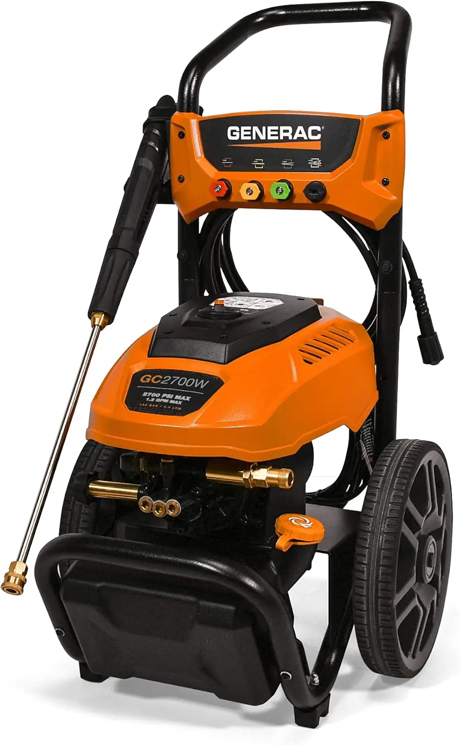 1.2GPM Electric-Powered Residential Pressure Washer 50-State Brushless Motors Improve Washing Machine Performance and Durability