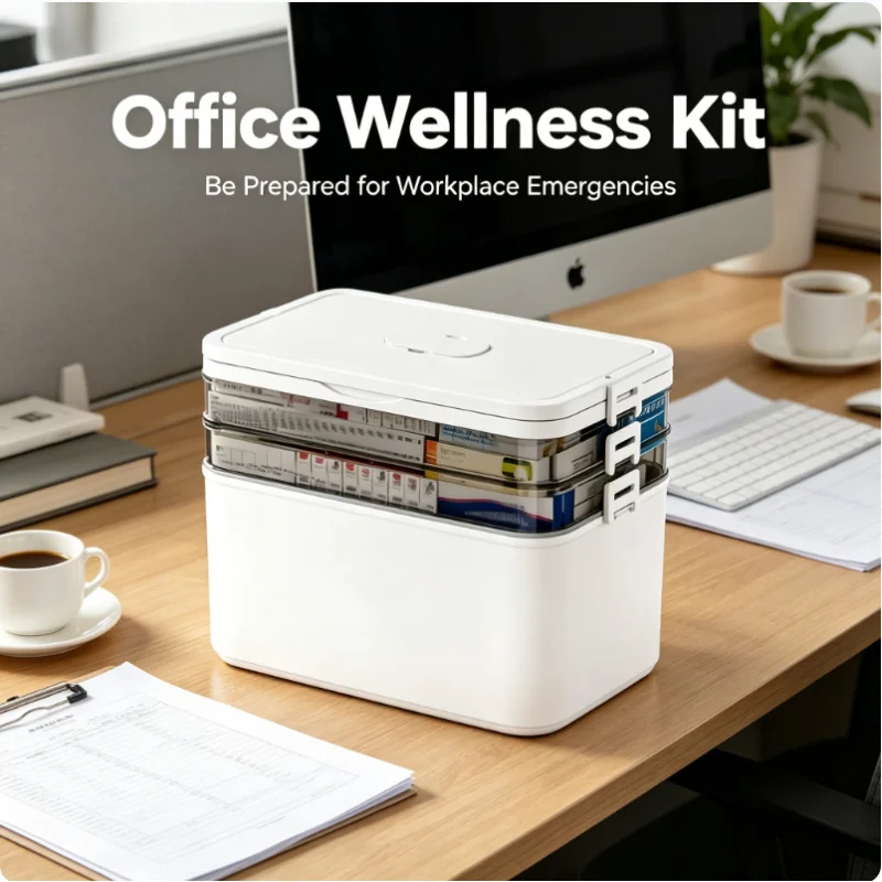 

Waterproof Durable Pill Storage Box Large Capacity Multi Layers Medicine Organizer Portable Design For Home Bedside Travel Use