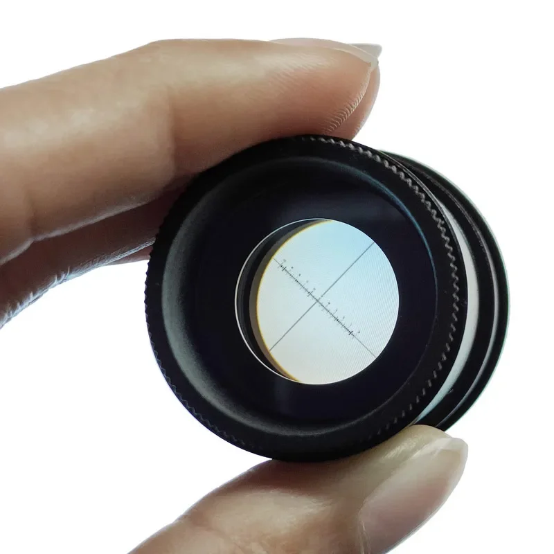 1pcs/  Biological Microscope Eyepieces  WF10X WF16X  Wide Field Wide Angle Lens Mounting Size 23.2mm Diameter With Ruler