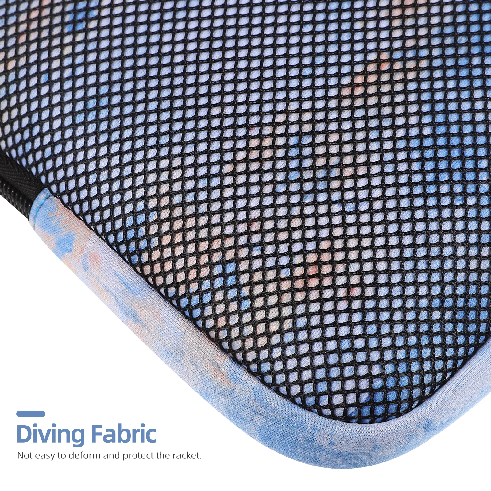 

Pickleball Racket Protective Cover Blue Diving Cloth Portable Outdoor Sports Ball Cover Reusable Lightweight Compact Size