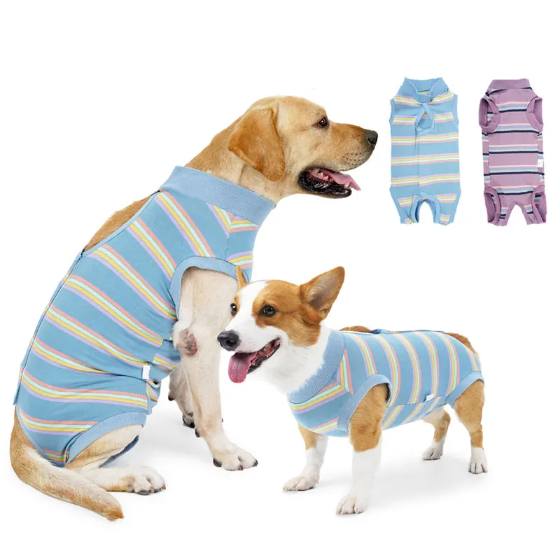 Recovery Suit for Dogs After Surgery, Professional Pet Recovery Shirt, Dog Abdominal Wounds, Bandages Diaper Pads Available