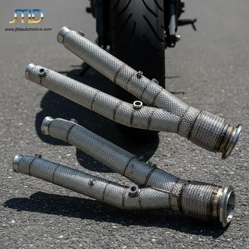 High Flow Stainless Steel Professional Customized Exhaust Downpipes for Aventador SVJ