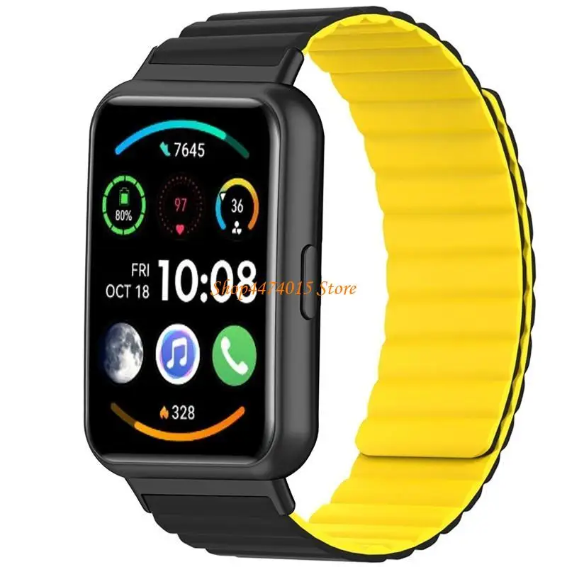 K1AA магнитный браслет для Huaweiwatch Fit 2 Заместительские полосы Смотреть силиконовый ремешок