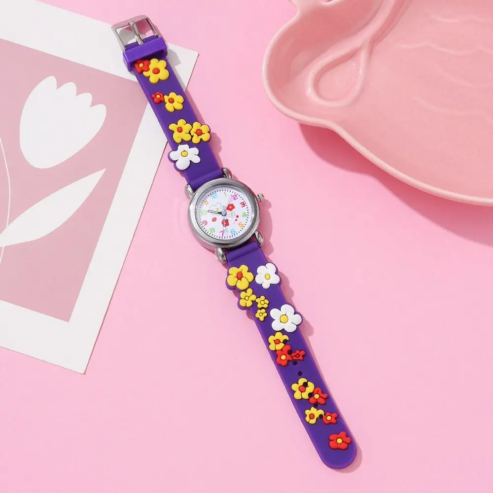 With Colorful Designs Kids Cartoon Watch Set Perfect Gift 10 Styles Silicone Quartz Wristwatch Easy-to-Read Face