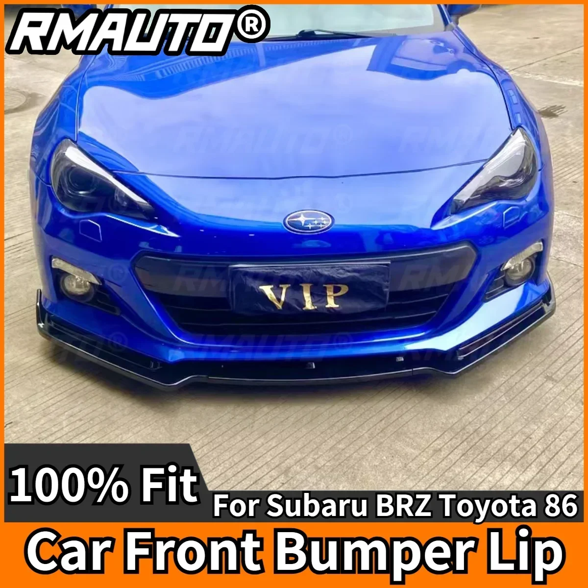 RMAUTO Car Front Bumper Lip Diffuser Splitters Spoiler Aprons Cover For Subaru BRZ Toyota 86 2012-2020 Car Accessories Body Kit