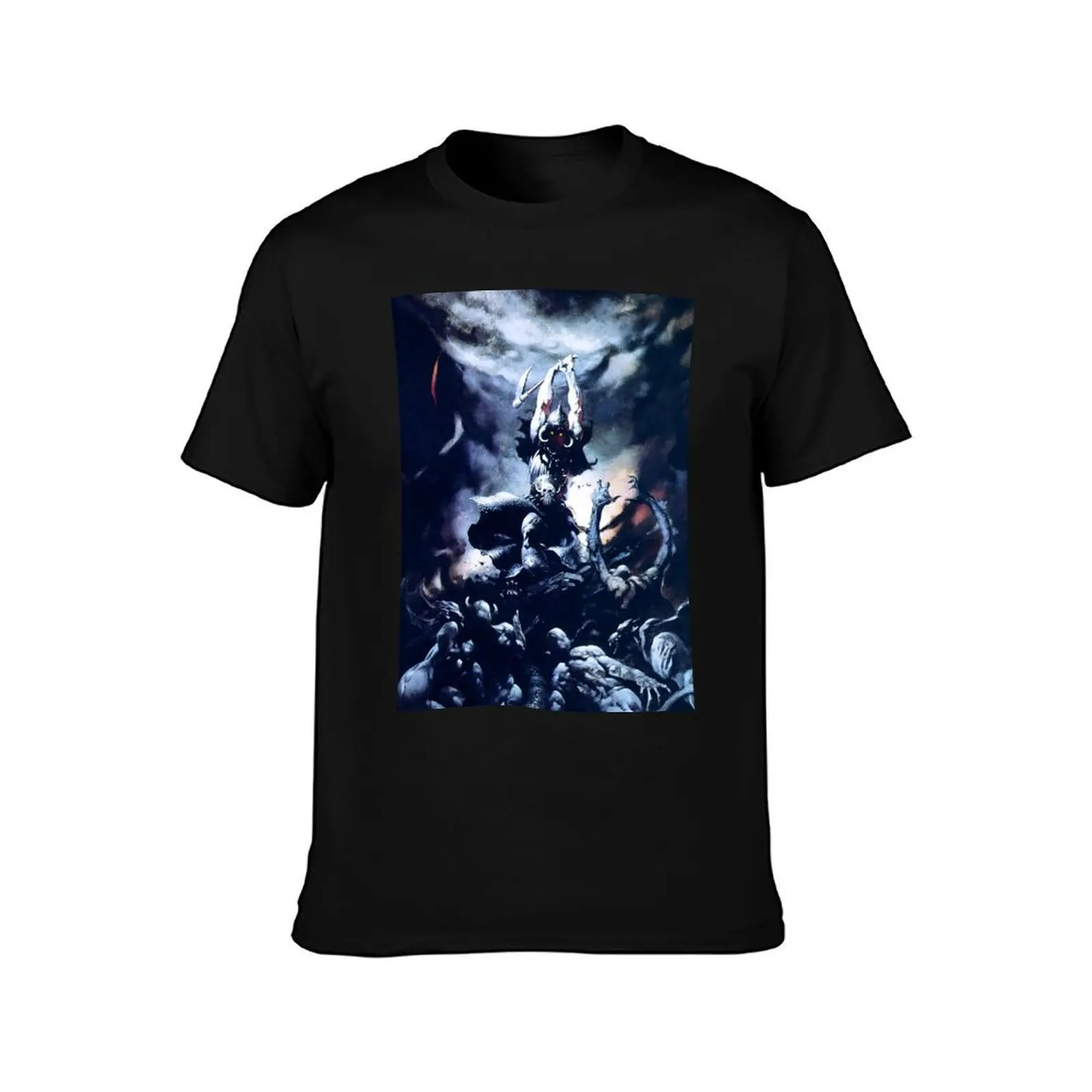 Frank Frazetta - Death Dealer T-Shirt boys animal print plus sizes T-shirts for men cotton