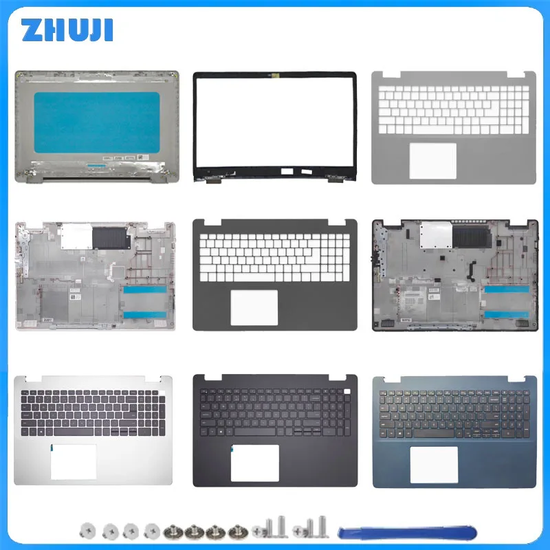 

New For Inspiron 3500 3501 3502 3505 Laptop LCD Back Cover Front Bezel US keyboard Laptop Palmrest Upper Bottom Case Hinge Black