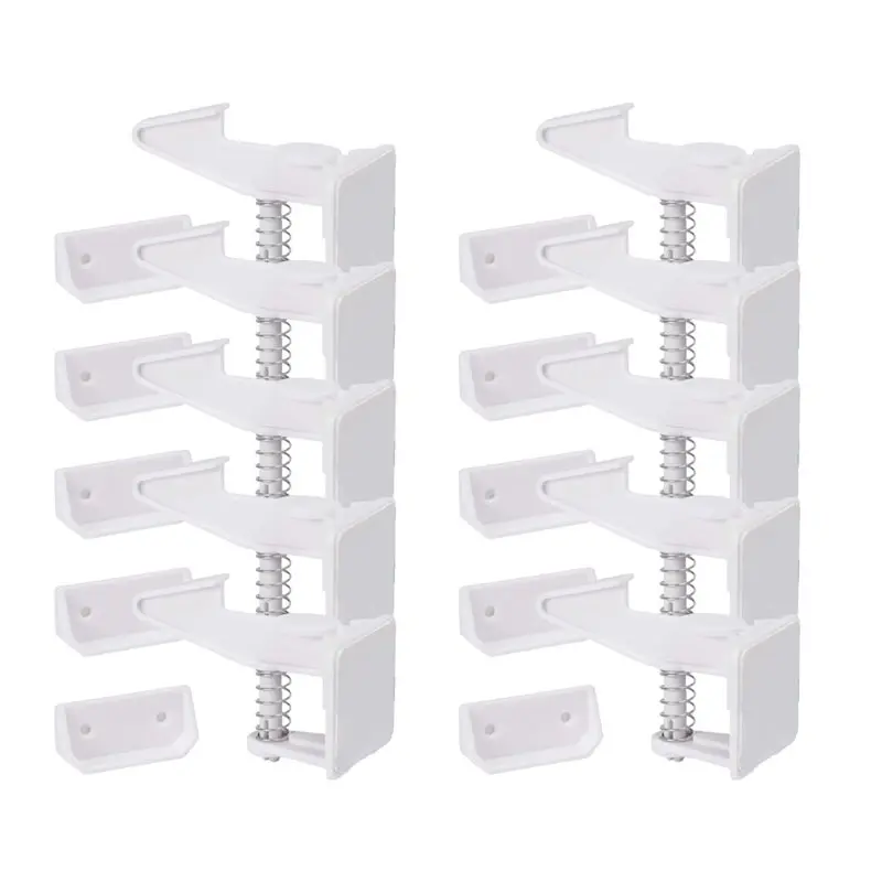 

ABFI Invisible Closet And Drawer Lock Child Safety Lock No Drilling Installation For Infants And Children