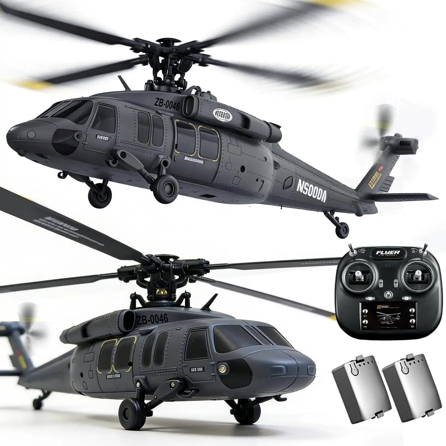 

K200 UH60L Remote Controlled Helicopter 2.4Ghz 6CH RC Helicopter Heli Aileronless Brushless Motor Optical Flow Position Fly Upsi