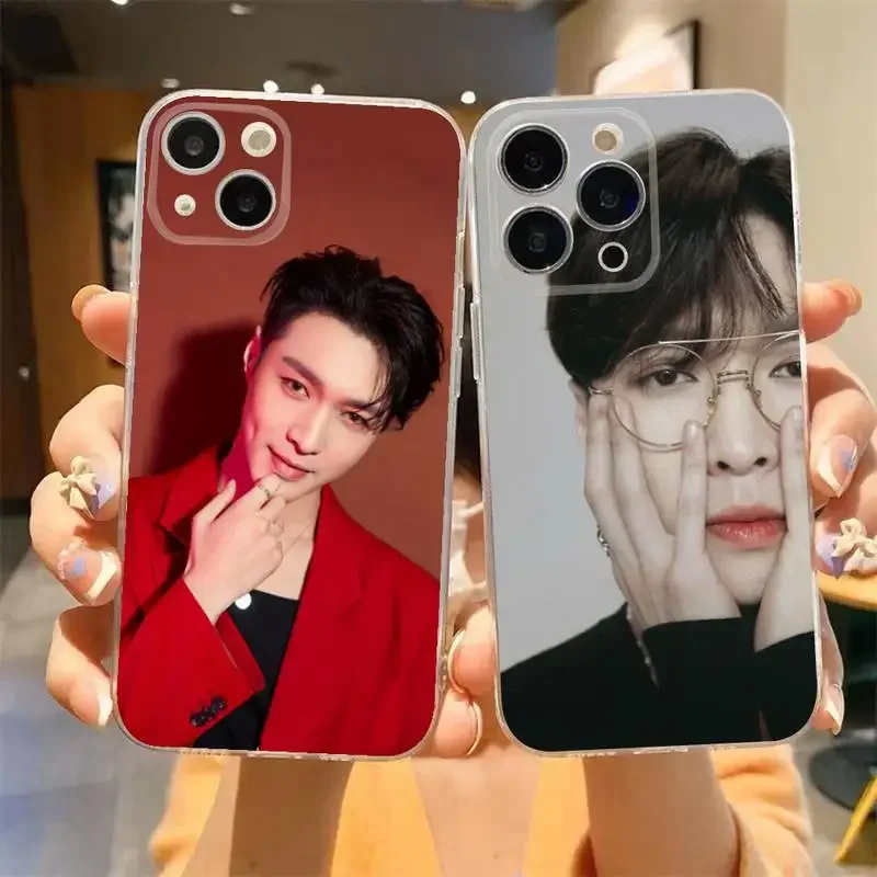 LAY -E-X-O- Cool Boy Phone Case For iPhone 11 12 Mini 13 14 15 Pro XS Max X 8 7 6s Plus 5 SE XR Transparent Shell