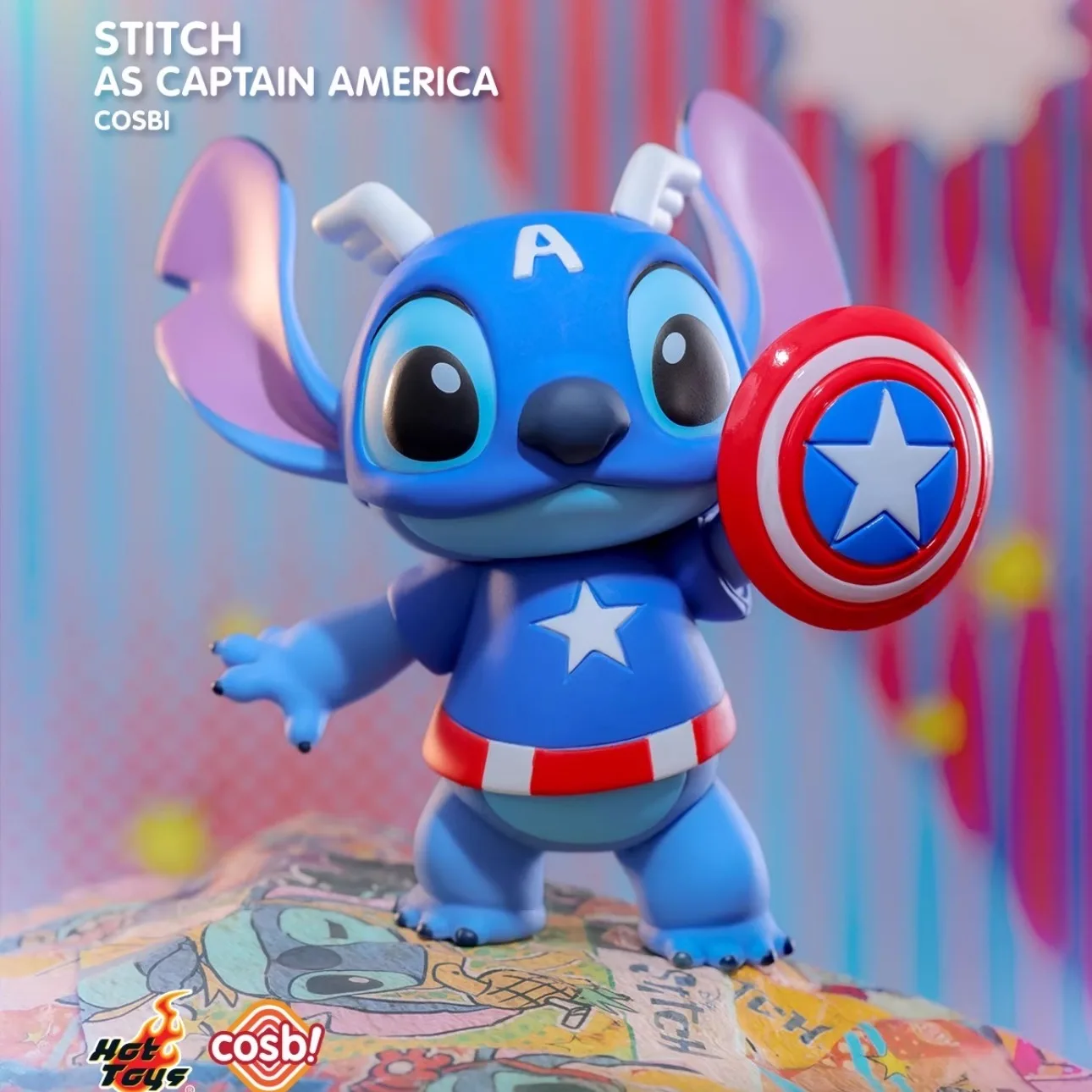 Mini scatola cieca serie Stitch Cosbi originale Scatola misteriosa per bambola Kawaii Collezione di decorazioni per la stanza di figure anime Regali per bambini