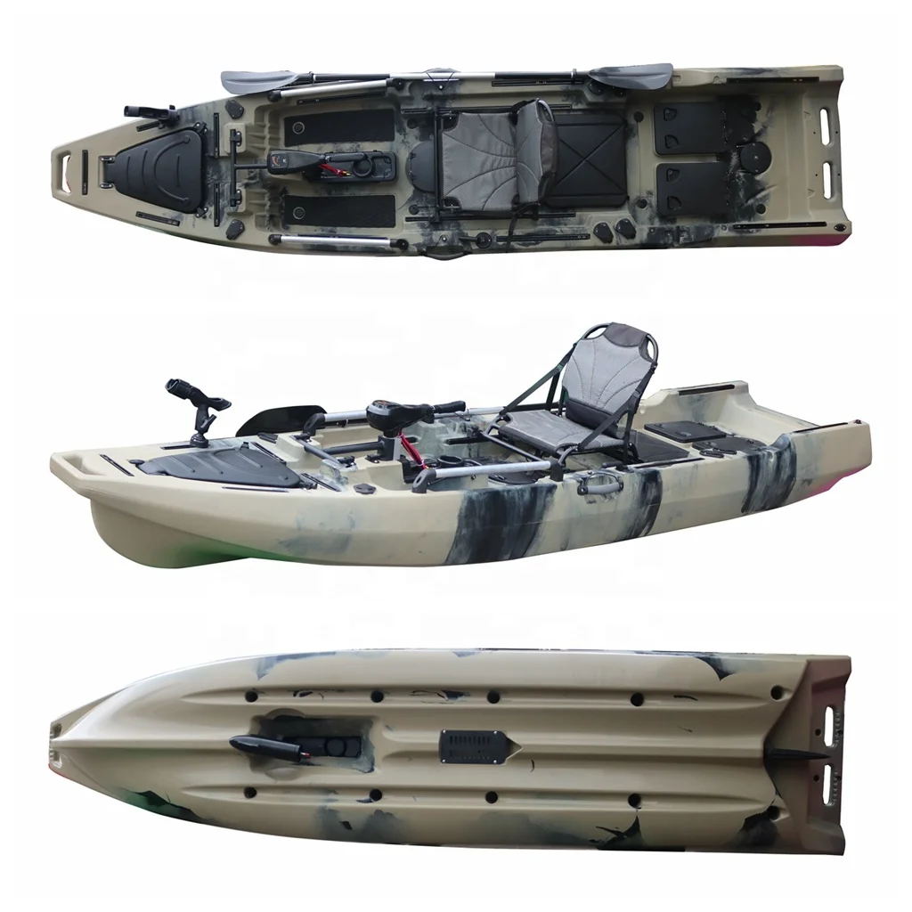 

Pedal Kayak ,electric Trolling Motor Propeller Pedal Drive Kayak Single Person Sit on Top Fishing for Sale Vicking 380 CM CE