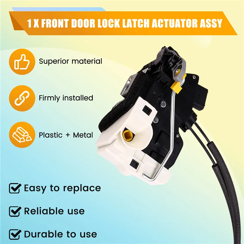 مشغل قفل الباب الأمامي الأيسر 81310-4M700 لكيا K5 2014-2015 LHD باب الصيد دليل محرك الصيد الجمعية 813104M700-A74F