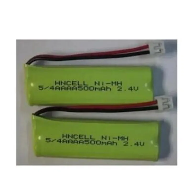 

2Pcs/Lot 2.4V 5/4AAAA 500Mah Ni-mh Rechargeable Battery For Cordless Phone