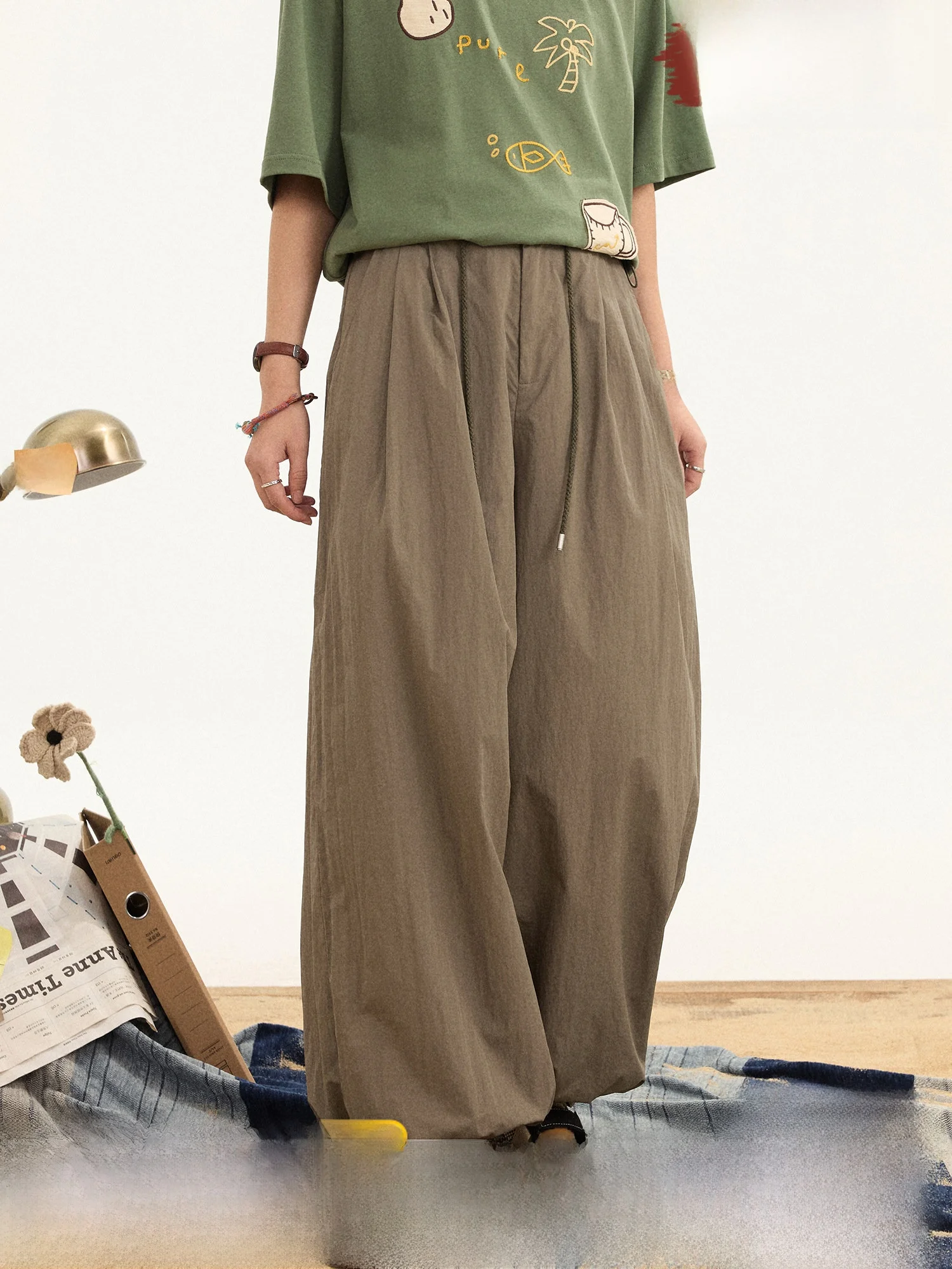 

HOT Volcano Women's Casual Wide Leg Pants Outdoor Workwear Balloon Pants Lazy Casual Summer Fashion Retro Style