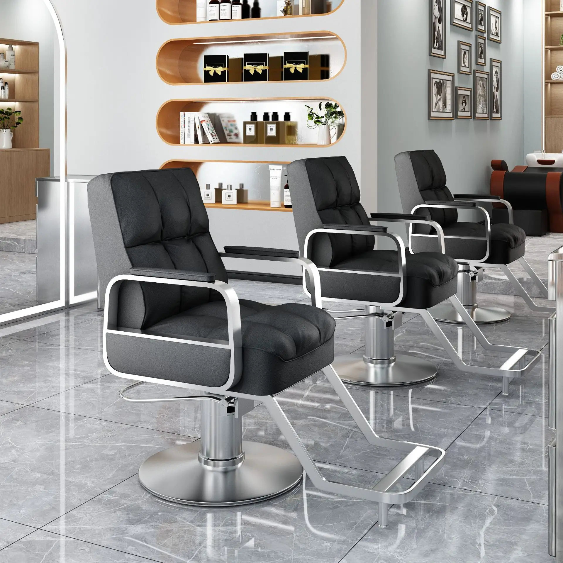 Barbershop chairs, Internet celebrity hairdressing chairs, hair salon special hairdressing chairs, lift seats, downward perming
