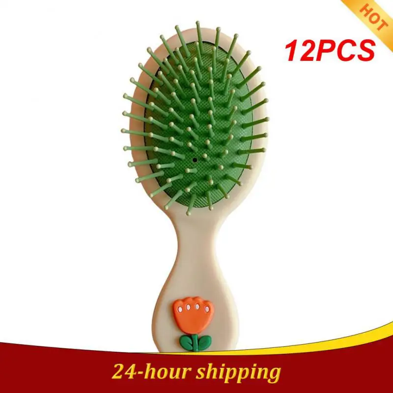 

12PCS Kids Hair Comb Baby Boys Cute Cartoon Hair Comb Hair Brush Child Portable Anti-static Comfortable Head Massager