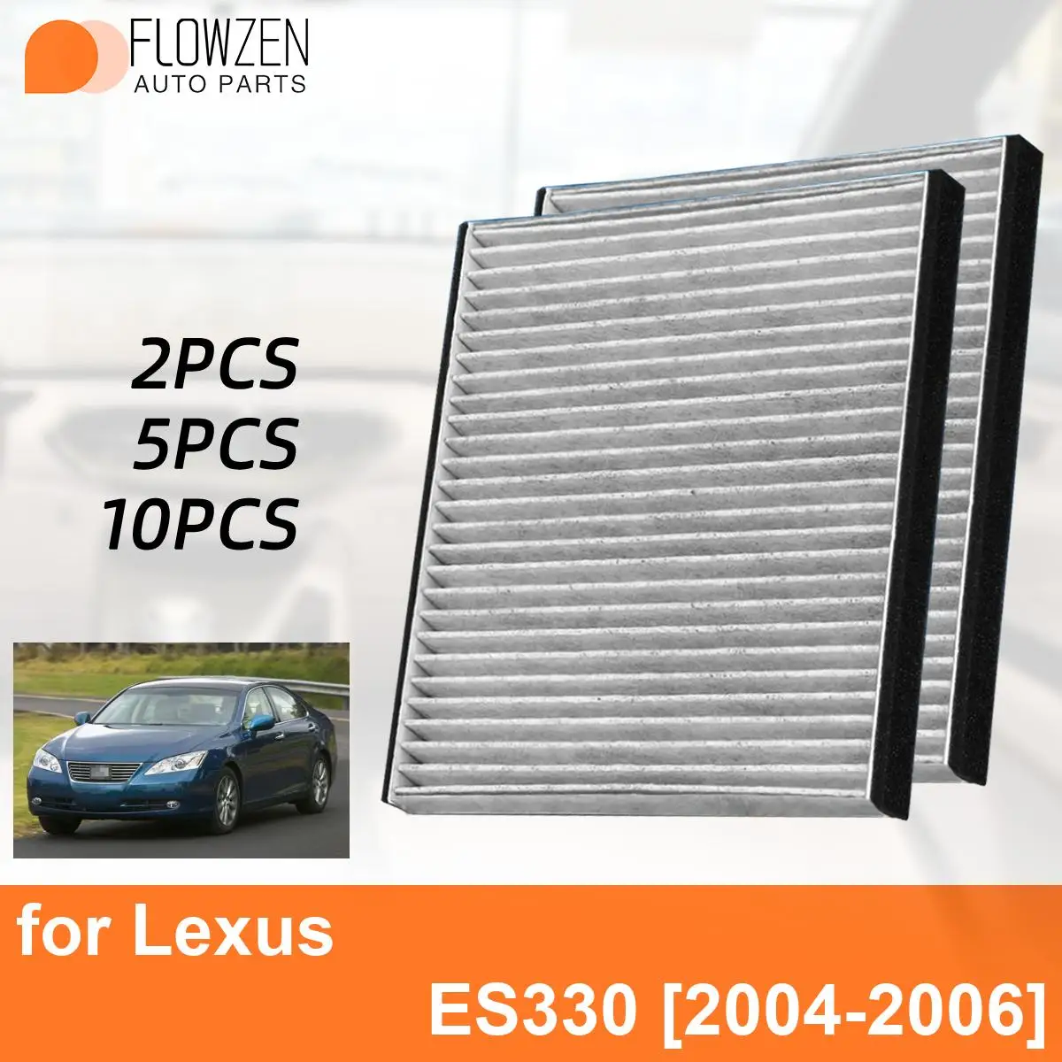 Car Cabin Air Filter for Lexus ES330 2004-2006 Auto Filters Carbon Fiber CF10132 87139-06030 87139-32010 87139-YZZ05 87139-YZZ19