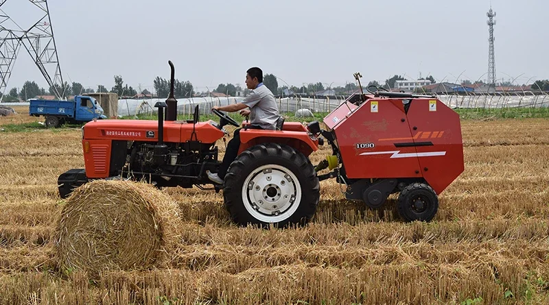 High Standard Automatic Round Straw Hay Baler Mini Round Hay Baler With Ce