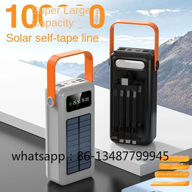 

Outdoor Camping Power Bank 100000 MA Solar Large Capacity Mobile Power Cell Phone Lithium Iron Phosphate Battery