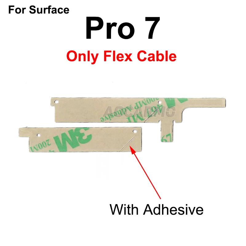 Imagem -06 - Aocarmo para Microsoft Surface Pro Pro7 1866 Wifi Antena de Sinal Flex Cabo Câmera Titular Frame Plástico Parte de Substituição