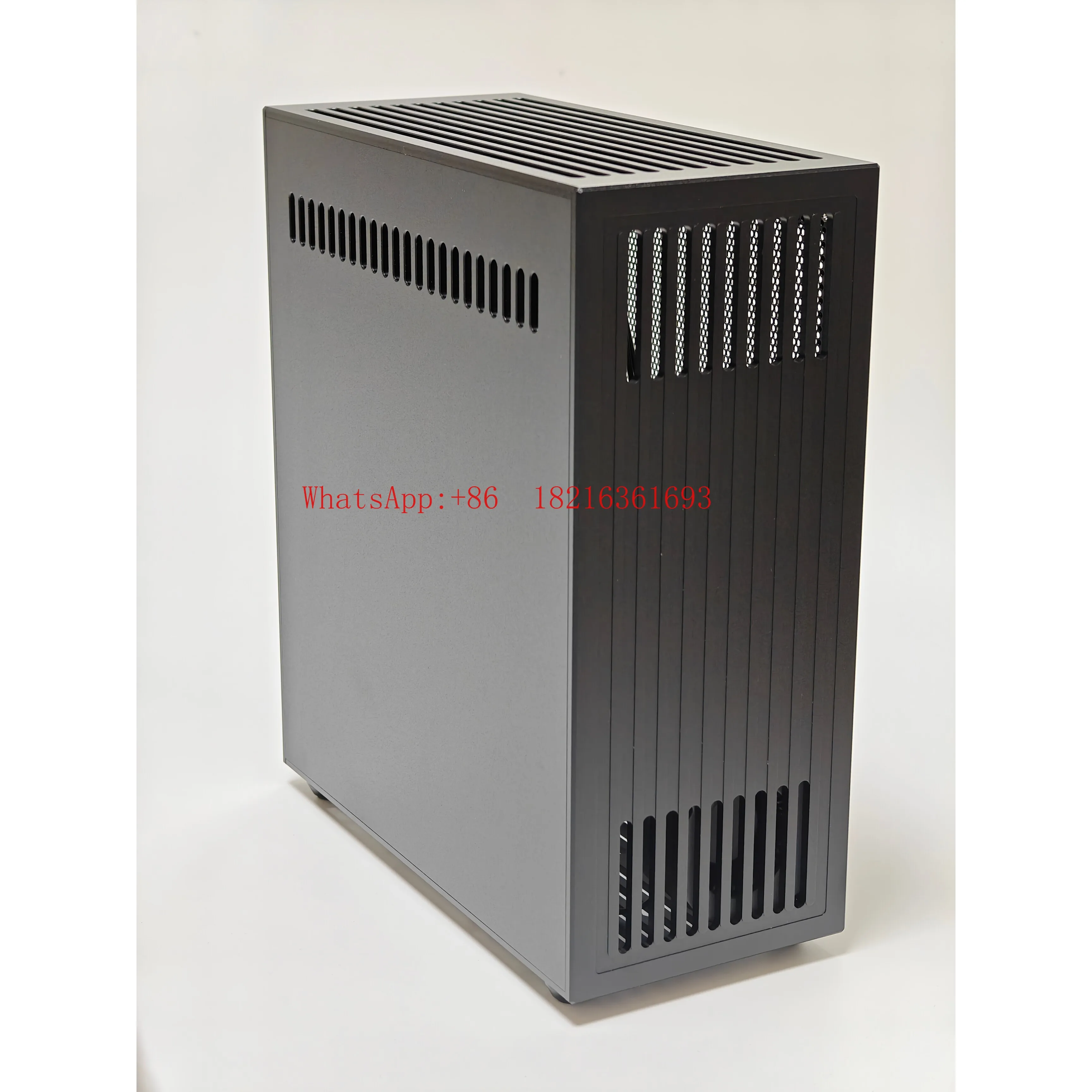 V45 V40 V2 All-aluminum Alloy CNC Chassis, Mini ITX Half-height 5060 Knife Card Host Single Case