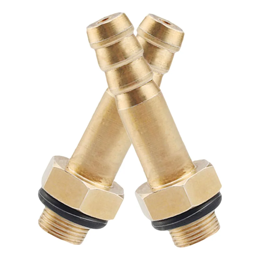 2pcs Brass Barb Tee Fittings Quick Connect Adapter 8Mm To 10Mm Rv Propane Tank Hose Converter Stove Heads Grill