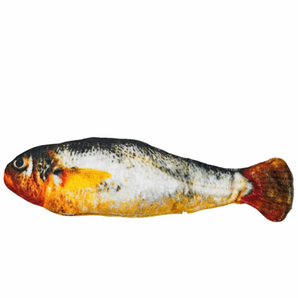 

1/3Pcs Wagging Tail Electric Simulation Fish Cat Toy Motion Sensor Plush Automatic Fish Toy Tap-Activated Type-C Charging