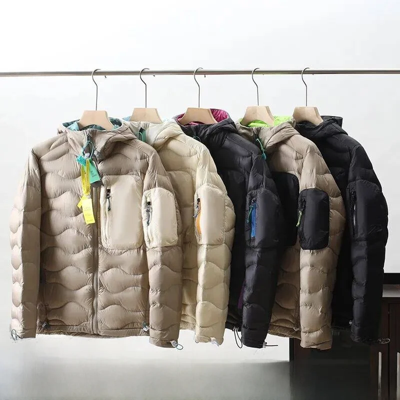 

Пуховик Ci Wild 85 White Du Down Puffer Jaet для мужчин и женщин, дизайн «Хлебный тост», зимнее пальто для пар, стандартный крой, для активного отдыха