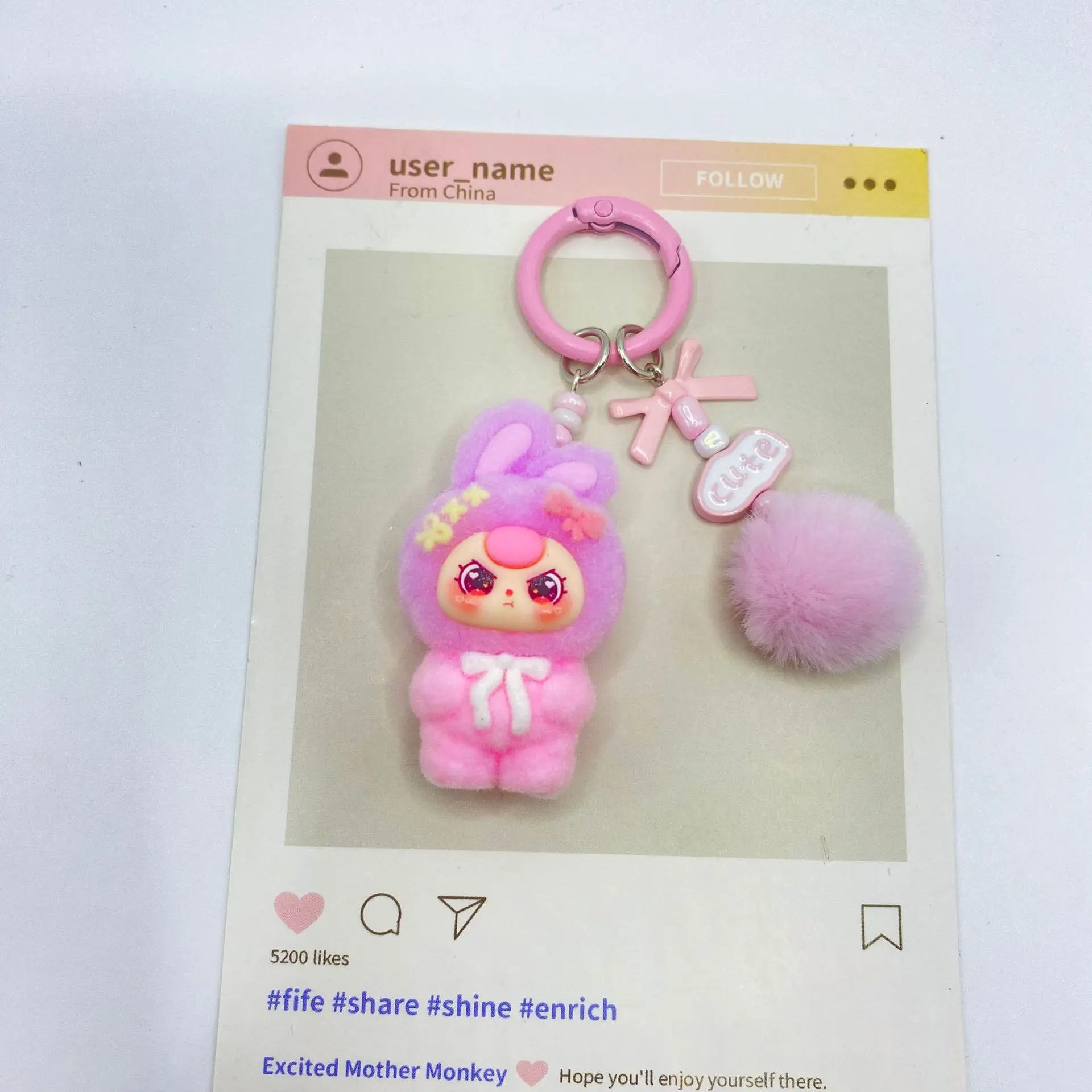 

1PCSGradual transformation standing figure baby doll small gift bag pendant accessory car keychain wholesale cute baby dolls