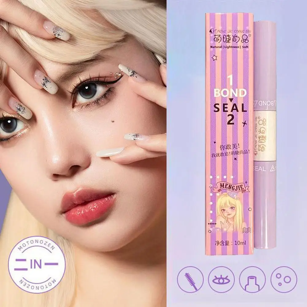 Flüssiges Augenbrauen gel Styling Augenbrauen stift 2 in 1 wasserdichtes Doppel wisch Make-up nicht Kosmetik Augenbrauen Tattoo dauerhaftes Schwein m9a8