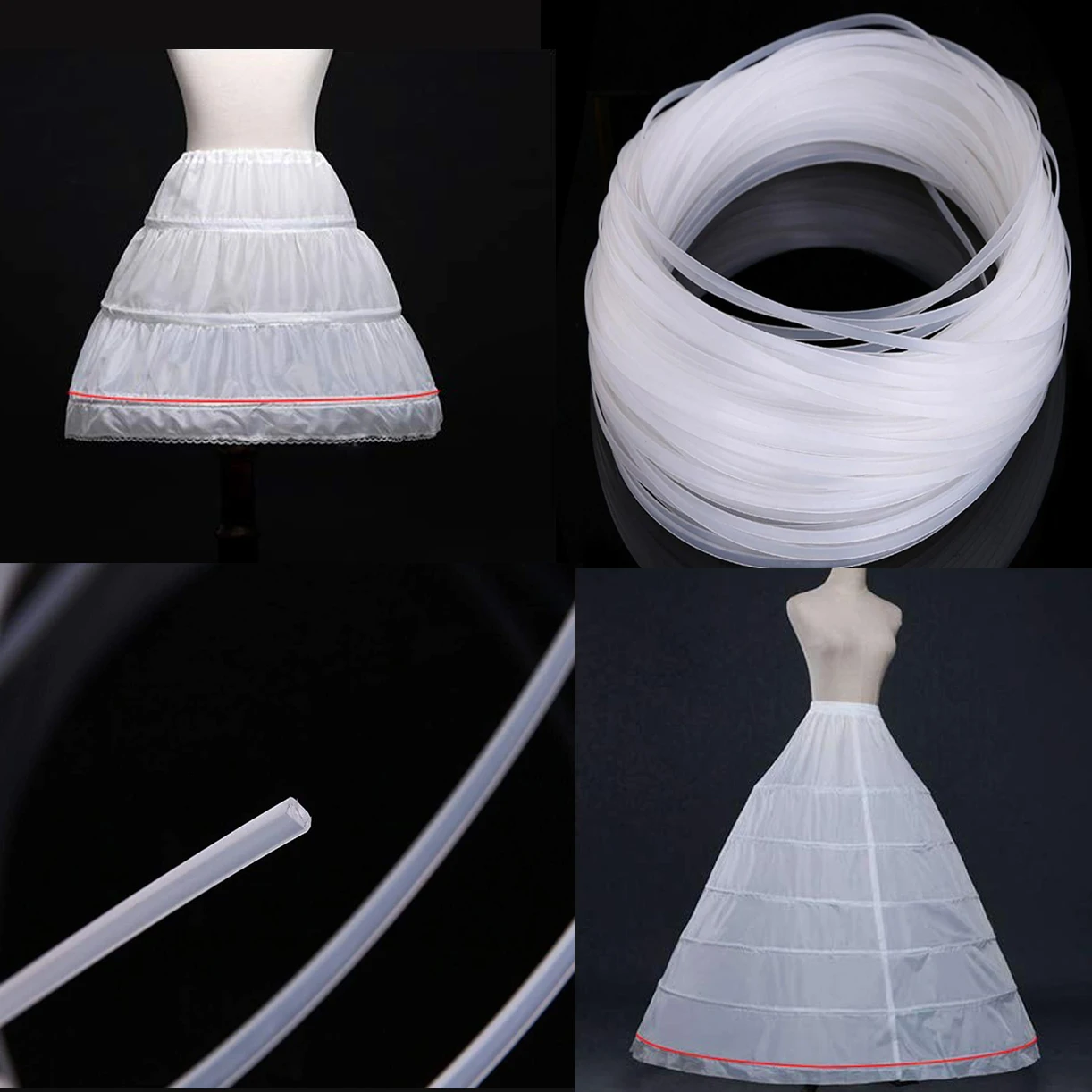 5/10/20Meters Roll Clear Plastic Boning, Plastic Boning for Sewing Corsets, Nursing Caps, Bridal Gowns, Lingerie, Hats, Handbags