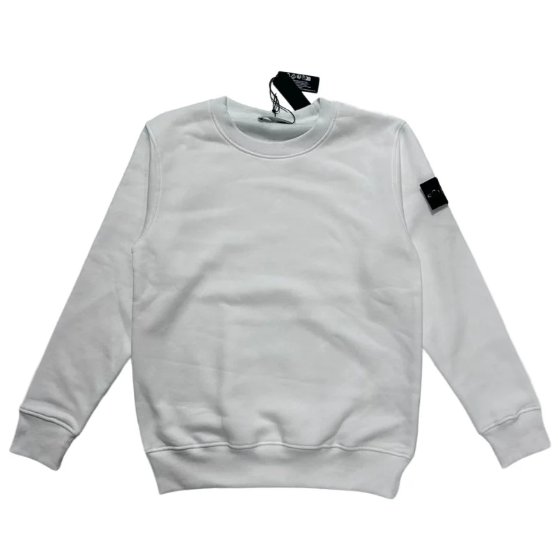 Pull-over Homme 2026 avec Patch Compass, Style Marque de Luxe Italienne, 3 Étiquettes, Col Rond, Coton, Décontracté, Automne