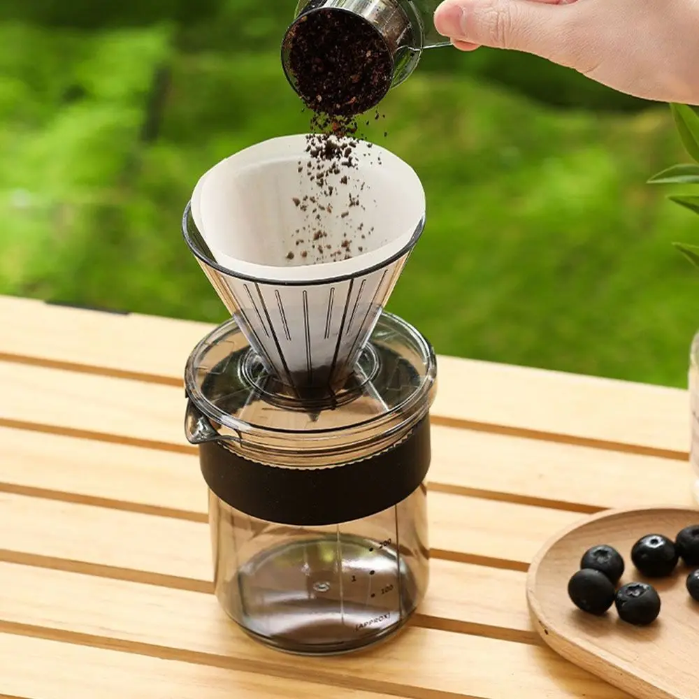 

Coffeeware 3in1 Hand Brew Coffee Pot Pour Over Reusable Dripper Coffee Maker with Scale Coffee Making Pot for RV Living Vacation